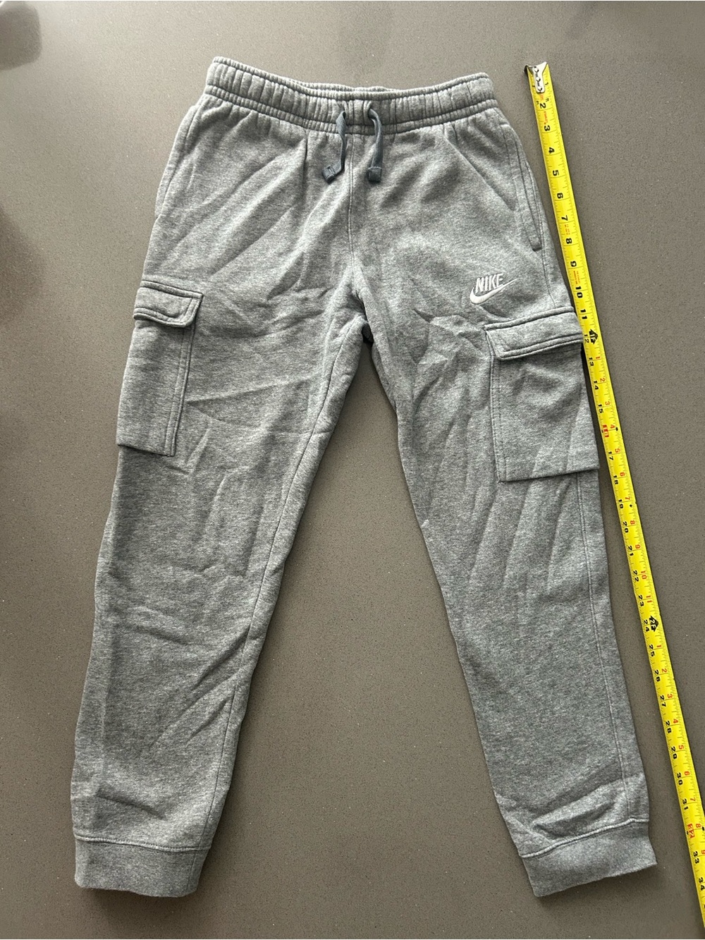 Nike Gray Cargo Sweatpants kids size M…